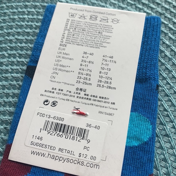 Happy Socks - Polka Dot (New with Tags) - Picture 7 of 8